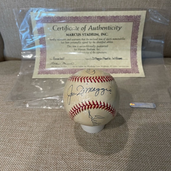 Other - Baseball signed by Joe DiMaggio, Mickey Mantle, and Ted Williams